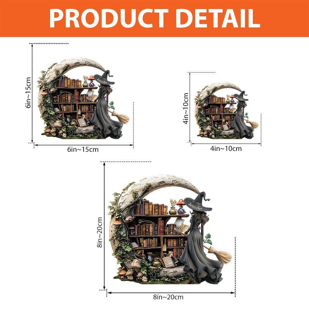 Beautiful Witch - Custom Witch Custom Shape Acrylic Plaque