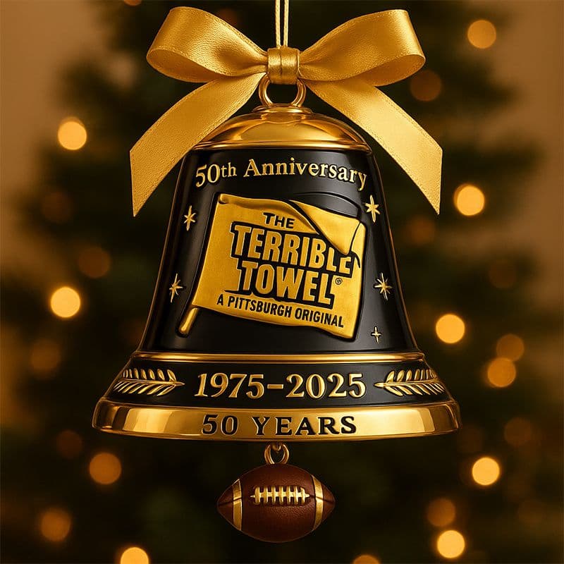 The Terrible Towel 50th Anniversary Acrylic Ornament